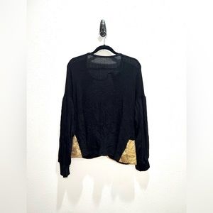 Sequin cross backed blouse.